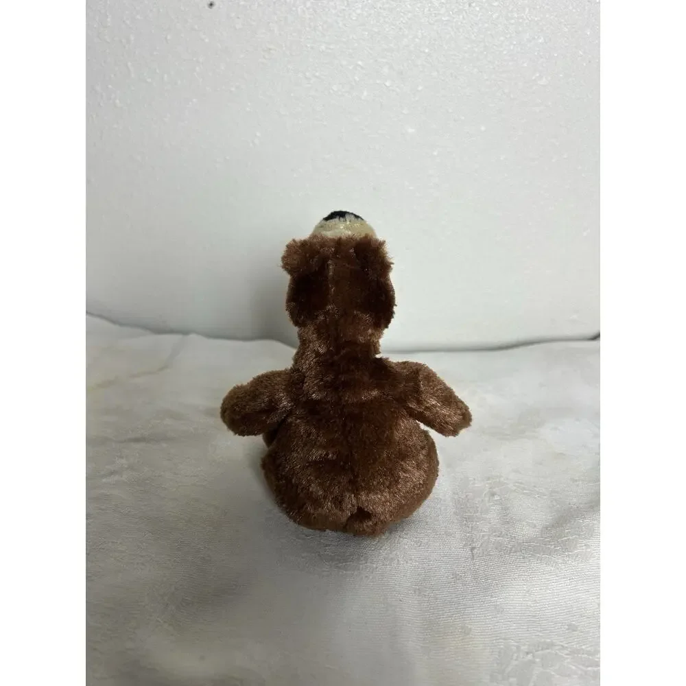 Vtg Gund Mini Goober Brown Bear Plush Stuffed Animal